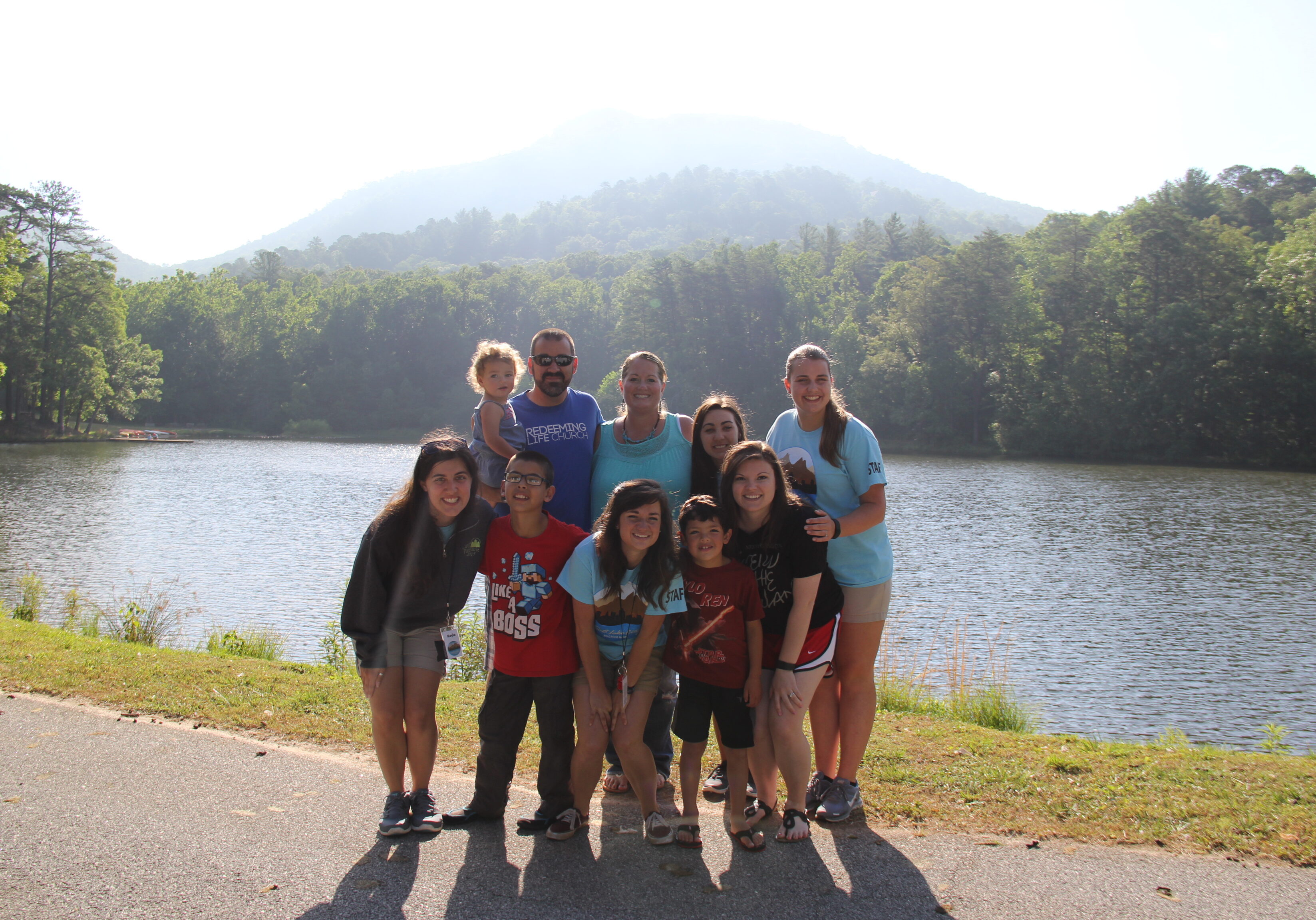 Leadership Team and Catherman Family at Camp Pinnacle